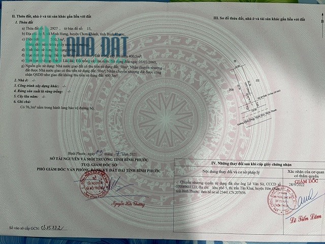 ⭐Bán đất vị trí đẹp tại Chơn Thành, Bình Phước; 4,5tỷ; 0869907173