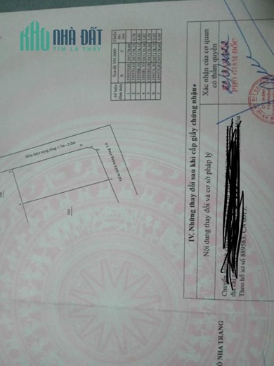 Bán đất 2 mặt tiền DT 72m2 thôn Như Xuân, xã Vĩnh Phương, TP.Nha Trang