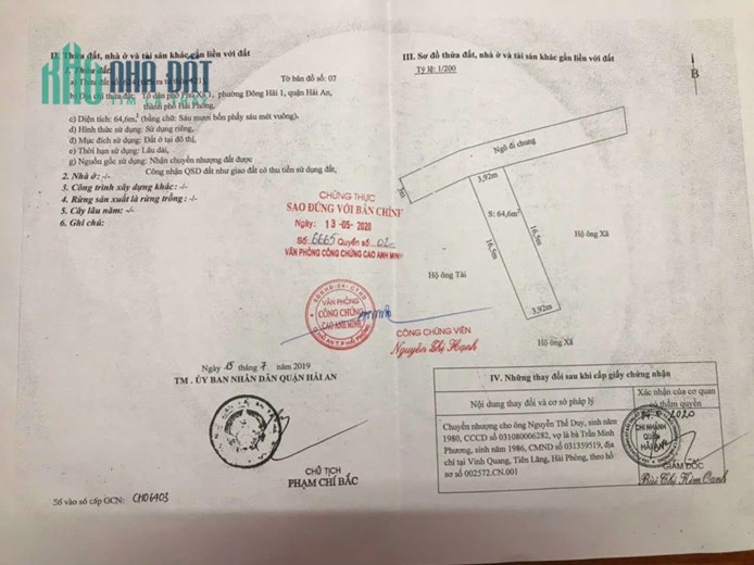 Cơ hội sở hữu lô đất 64m2 tại khu Đông Hải 1, Hải An