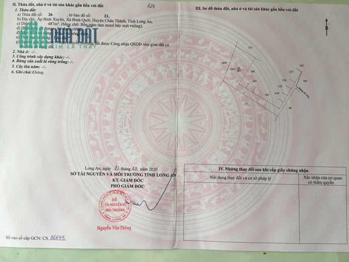 Đất Châu Thành,Long An . bán full thổ