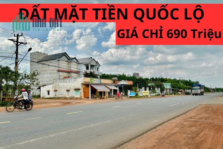 Chơn Thành Bình Phước cần bán lô đất mặt tiền đường nhựa 32m