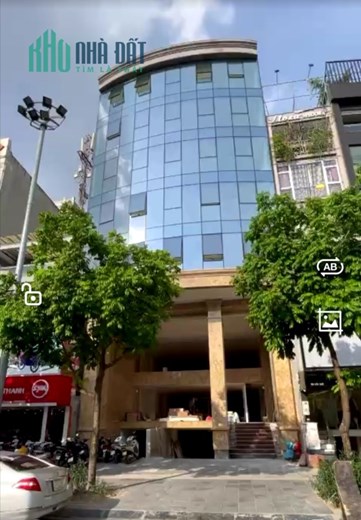 Cho thuê toà nhà VP VIP mặt phố Cầu Giấy Dt 398m2 Mt 12m. Giá 800tr/th.