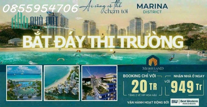 Hưng Thịnh mở bán căn hộ Marina District. Giá chỉ 1tỷ 3/căn. Lh. PKD: 0855 954 706