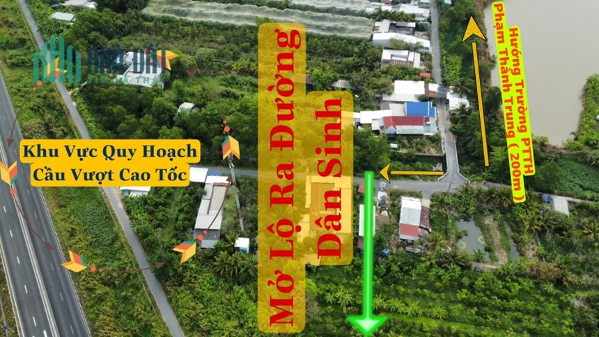 Bán đất MT kinh doanh mua bán lộ nhựa 6m ngay Trường P. T. Trung & An Thái Trung (Mới)