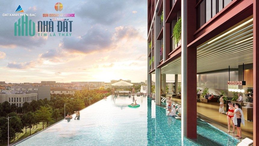 Sun Cosmo Residence Da Nang" tòa tháp cao 33 Tầng ven sông Hàn view Toàn cảnh 360 độ trung tâm Tp