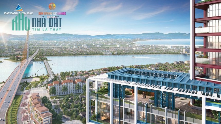 Sun Cosmo Residence Da Nang" tòa tháp cao 33 Tầng ven sông Hàn view Toàn cảnh 360 độ trung tâm Tp