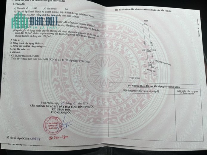 CHÍNH CHỦ Bán Nhanh Lô Đất Thổ Cư Tại Vị Trí Đắc Địa Tại Bình Long, Bình Phước