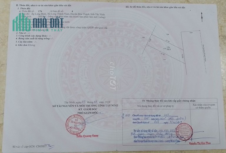 Chính Chủ Bán Đất Mặt Tiền Sổ Hồng Riêng Giá Rẻ Tại Tây Ninh.