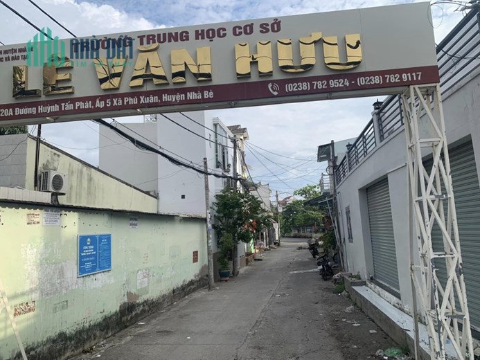 130m2 ĐẤT CÁCH MẶT TIỀN HUỲNH TẤN PHÁT 20M- 6,86X19M2-THỎA THÍCH XÂY DỰNG- XE HƠI TỚI NHÀ- NHỈNH 5