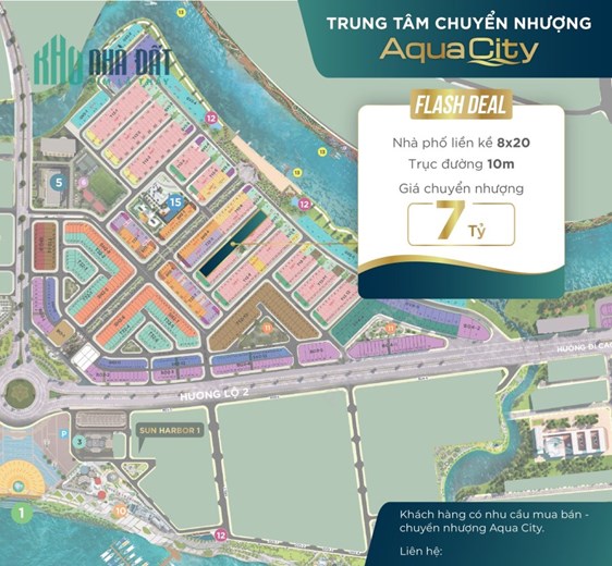 AquaCity Giá Sốc 8x20(160m2) Giảm Sốc 7 tỷ