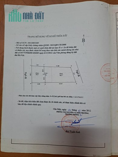 CHÍNH CHỦ CẦN BÁN NHÀ TẠI NGÕ 68 - QUAN HOA - CẦU GIẤY - HÀ NỘI - Diện tích: 86 m2 (nở hậu) - Tổng