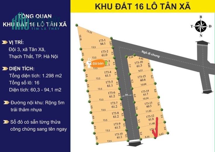 ĐẤT TÂN XÃ GIÁ RẺ - SÁT ĐƯỜNG TRỤC CHÍNH ĐI RA VÀNH ĐAI CNC HÒA LẠC