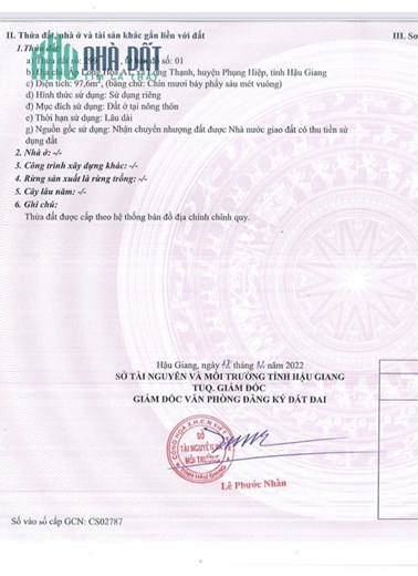 ĐẤT ĐẸP - GIÁ TỐT - Chính Chủ Cần Bán Lô Đất Tại Phụng Hiệp, Hậu Giang