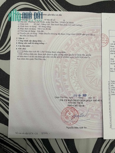 BÁN LÔ GÓC 2 MẶT TIỀN ĐƯỜNG SỐ 11 P.LINH XUÂN THỦ ĐỨC-65m2- CHỈ 3 Tỷ 9