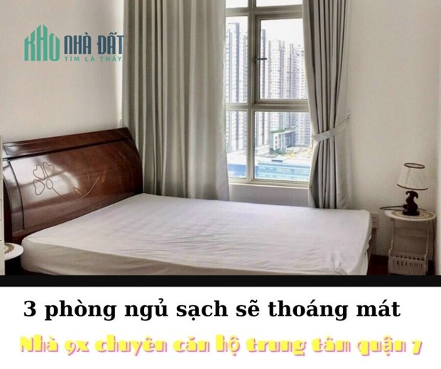 Cho thuê căn hộ 3 phòng ngủ Him Lam quận 7 chung cư Hoàng Anh Thanh Bình