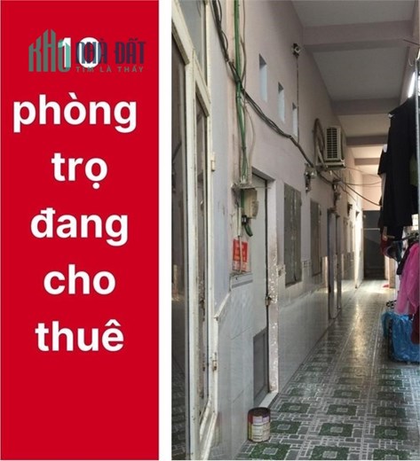 Dãy nhà trọ Nguyễn Ảnh Thủ, thu nhập 300tr năm, giá bán 4,4 tỷ.