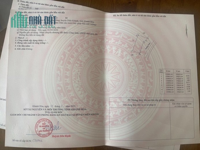 BÁN ĐẤT DIÊN ĐỒNG MẶT ĐƯỜNG NHỰA THÔNG LIÊN XÃ.