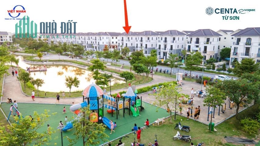 Biệt thự đơn lập 240m2 view thẳng công viên 1.4ha, đường đôi tại VSIP Bắc Ninh