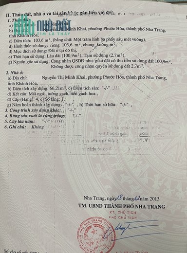 Bán nhà C4 phố hẻm ôtô Nguyễn Thị Minh Khai