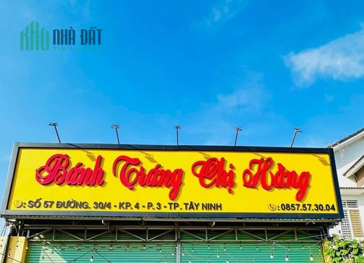 MÌNH CẦN SANG LẠI QUÁN HOẶC CHO THUÊ MẶT BẰNG ĐỊA CHỈ: Đường 30/4, kp4, P3, Tây Ninh