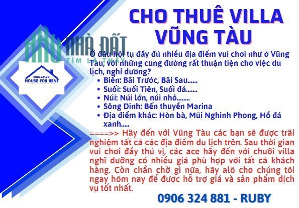 Vũng Tàu -  Nơi hội tụ những địa điểm vui chơi tuyệt vời, rất thuận tiện cho du lịch nghỉ dưỡng các