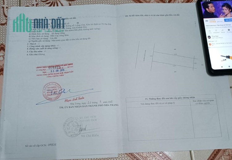 Cần Bán Gấp Lô Đất Đẹp Giá Siêu Rẻ Tại Xã Vĩnh Thái Tp Nha Trang Khánh Hoà