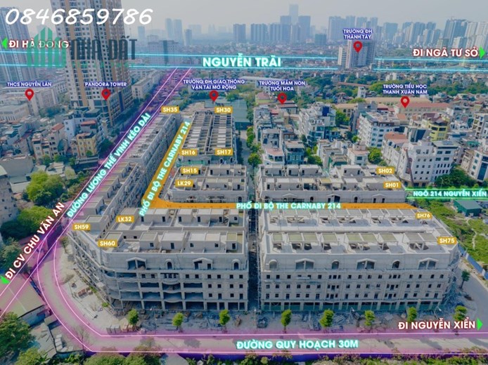 VIP! BÁN NHÀ PHỐ THANH TRÌ,124M2,6TẦNG,MT 8M,KD ĐỈNH,NHỈNH 30TỶ,RUE DE CHARME-0846859786