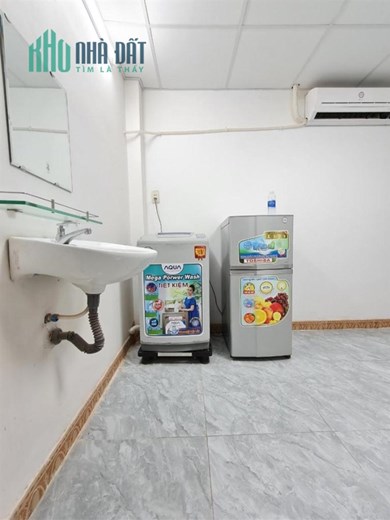 cho thuê phòng 25m2 Nguyễn Văn Thủ nội thất máy giặt riêng.