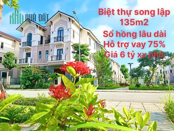 Chỉ từ 35tr/m2 bạn sở hữu ngay căn biệt thự song lập tân cổ điển tại Centa- Vsip