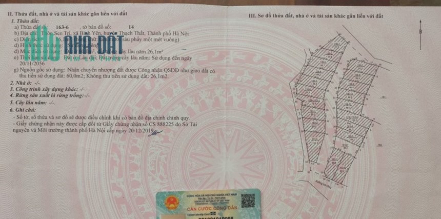 Chính chủ cần bán gấp lô đất 86m ngay sau Ủy ban xã Bình Yên, huyện Thạch Thất, Thành phố Hà Nội