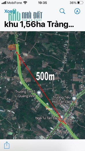 bán đất mặt tiền tỉnh lộ  762 , 5x26