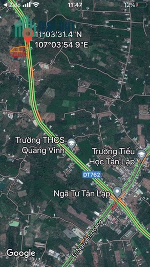 bán đất mặt tiền tỉnh lộ  762 , 5x26