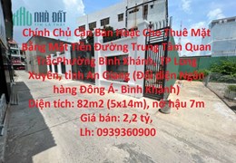 Chính Chủ Cần Bán Hoặc Cho Thuê Mặt Bằng Mặt Tiền Đường Trung Tâm Quan Trắc, An Giang