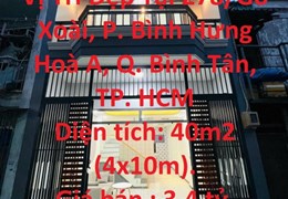 Cần Bán Gấp Căn Nhà Vị Trí Đẹp Tại Bình Hưng Hoà A, Bình Tân, HCM
