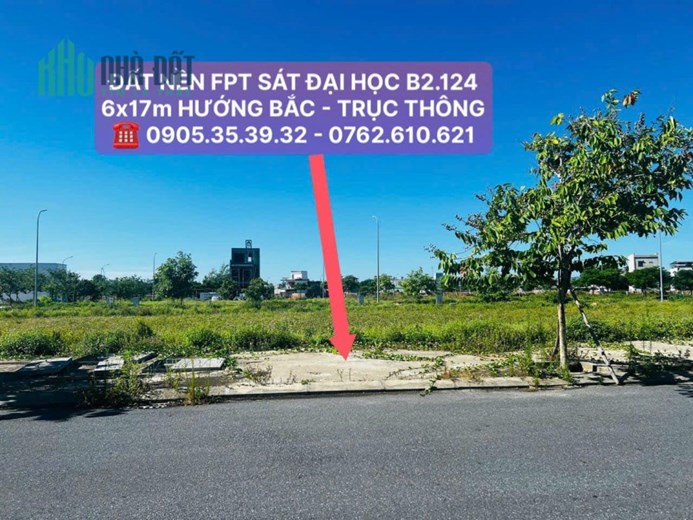 ĐẤT FPT ĐÀ NẴNG - VỊ TRÍ ĐẸP - GIÁ HỢP LÝ