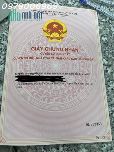 Chính chủ cần tiền gấp bán gấp lô Đất 2 mặt tiền đường ĐT 795