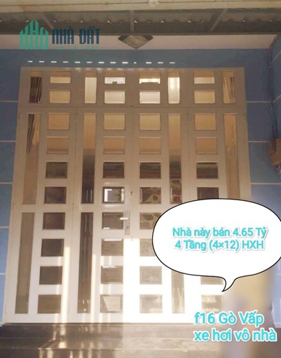 Nhà PHẠM VĂN CHIÊU GIÁ RẺ - HXH 4×14 4 TẦNG CHỈ 4.65 TỶ.
