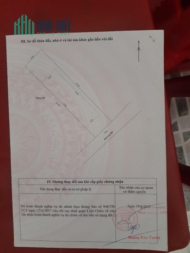 Chính Chủ Cần Bán LÔ ĐẤT TẶNG CĂN NHÀ Cấp 4 Đường Bùi Chát, Quận Liên Chiểu,TP Đà Nẵng