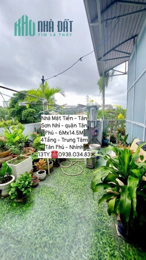 Bán Nhà Mặt Tiền Đường Tân Sơn Nhì Quận Tân Phú 6Mx14.5M 4Tầng Nhỉnh 13TY