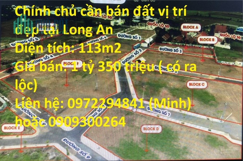 Chính chủ cần bán đất  Xã Tân Lân, Huyện Cần Đước, Tỉnh Long An