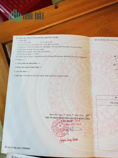 ĐẤT ĐẸP - GIÁ TỐT - Cần Bán Lô Đất Tại Xã Lộc Lâm, Huyện Bảo Lâm, Lâm Đồng