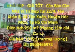 NHÀ ĐẸP - GIÁ TỐT - Cần Bán Căn Nhà Vị Trí Đẹp Tại Huyện Hóc Môn - HCM