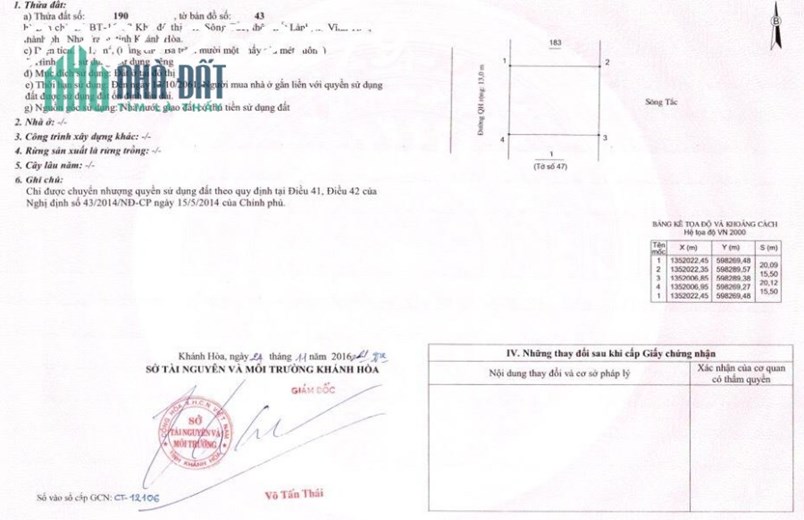 Bán đất biệt thự tại KĐT Ven Sông Tắc giá 16,5tr/m2