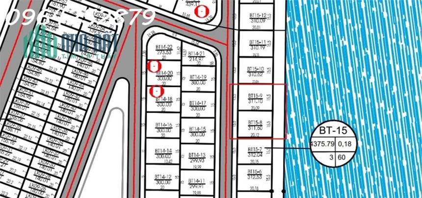 Bán đất biệt thự tại KĐT Ven Sông Tắc giá 16,5tr/m2