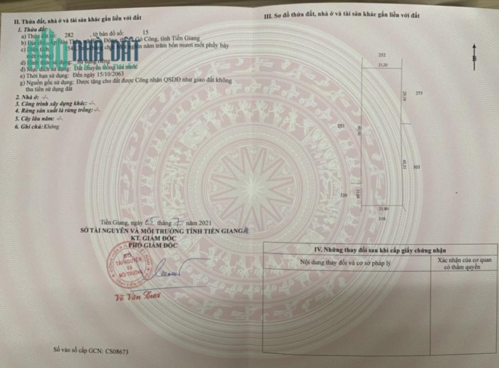 ĐẤT ĐẸP - GIÁ ĐẦU TƯ - Cần Bán Nhanh Lô Đất Đẹp Tại Thị Xã Gò Công - Tiền Giang