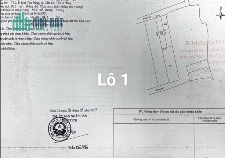 Bán Nhà & Đất ở Hoà Thọ Đông, Cẩm Lệ Đà Nẵng. Liên hệ để biết chi tiết 0901980797