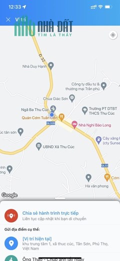 Chính chủ cần bán Lô đất tặng nhà Thuộc Khu Trung Tâm 1 – Xã Thu Cúc – Huyện Tân Sơn – Tỉnh Phú Thọ.