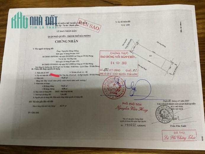 Bán nhà phố Chu Văn An 76m 4 tầng độc lập sân cổng riêng  GIÁ 4.95 tỉ