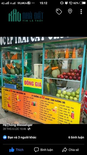 CẦN SANG XE NƯỚC ÉP TRÁI CÂY Địa chỉ: 43/8 Ấp Đông Lân - Bà Điểm - Hóc Môn - TP HCM