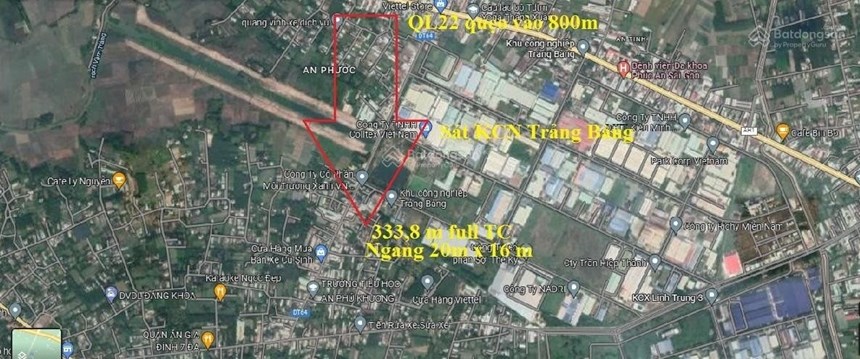 Chủ cần Bán đất TC sát KCN Trảng Bàng, Tây Ninh